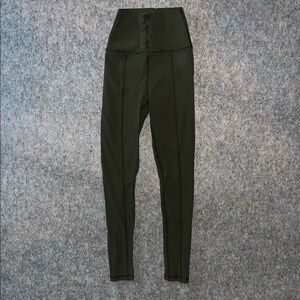 High-Waisted olive green Leggings